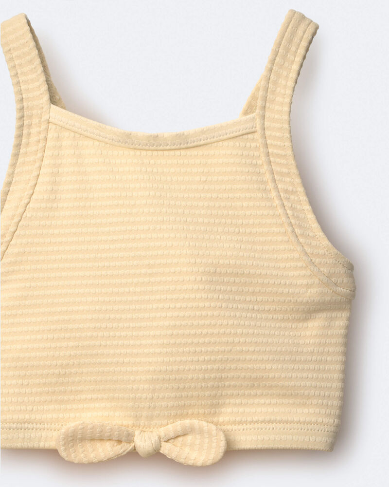 Toddler Girl Bow Tankini - Yellow, image 5 of 7 slides