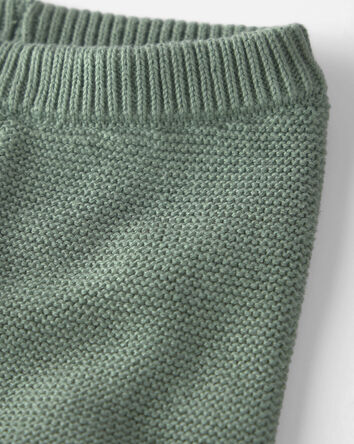 B&eacute;b&eacute; - Ensemble 2 pi&egrave;ces haut &agrave; torsade et pantalon en tricot de coton biologique, 