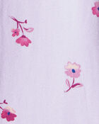 Toddler Girl Floral Cotton Flare Pull-On Stretch Leggings - Purple, image 5 of 6 slides