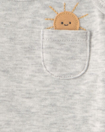 Baby 7-Pack Sheep Short-Sleeve Bodysuits - Green/Grey/Ivory, 