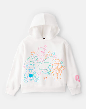 Girls Care Bears Long-Sleeve Pullover Sweatshirt - White, 