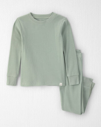 Toddler 2-Piece Long-Sleeve Pajama Set in Green, 