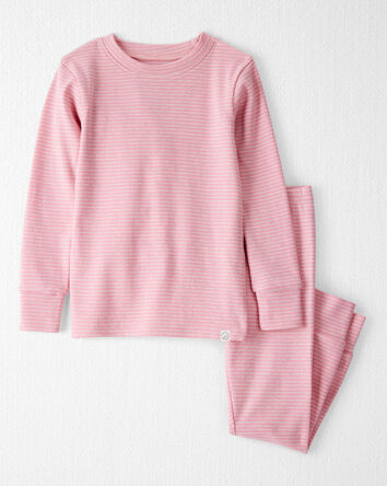 Toddler Girl Organic Cotton Pyjamas in Stripes, 