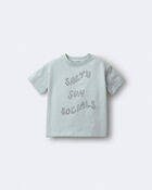 Tout-petit - T-shirt d&eacute;contract&eacute; &agrave; imprim&eacute; &laquo;Salty Sun Socials&raquo; - Bleu clair, image 6 sur 6 diapositives