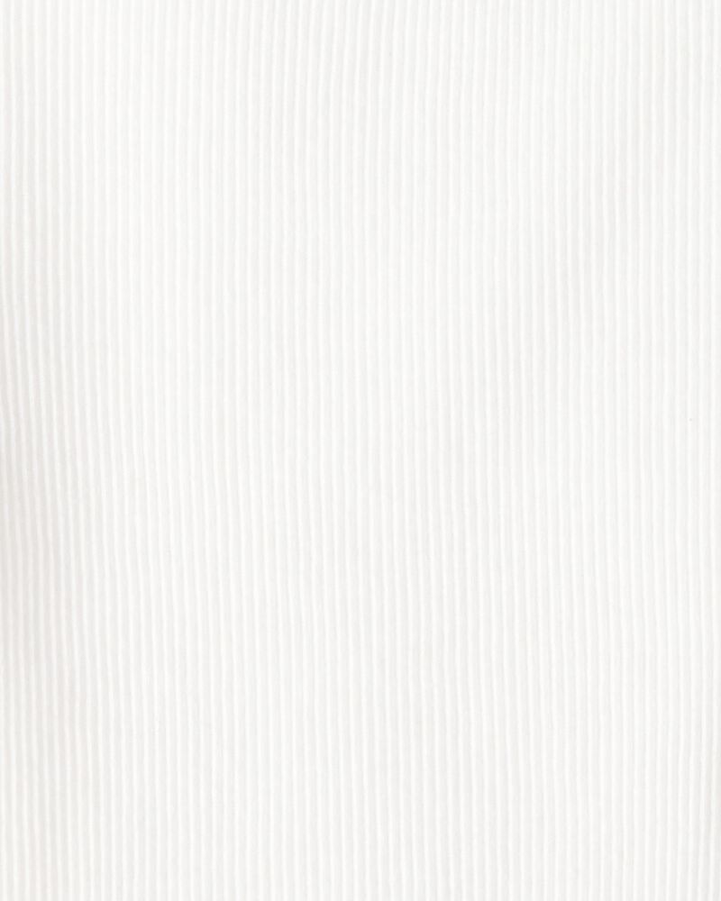 Toddler Girl 2-Pack Mock Neck Long-Sleeve Tops - White, image 2 of 4 slides