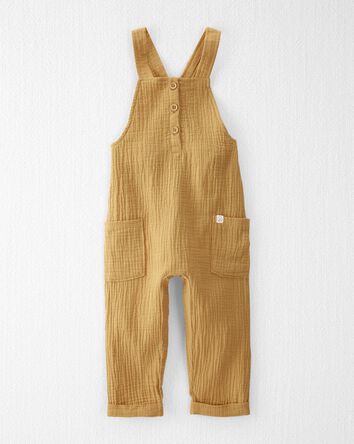 Toddler Organic Cotton Gauze Overalls, 