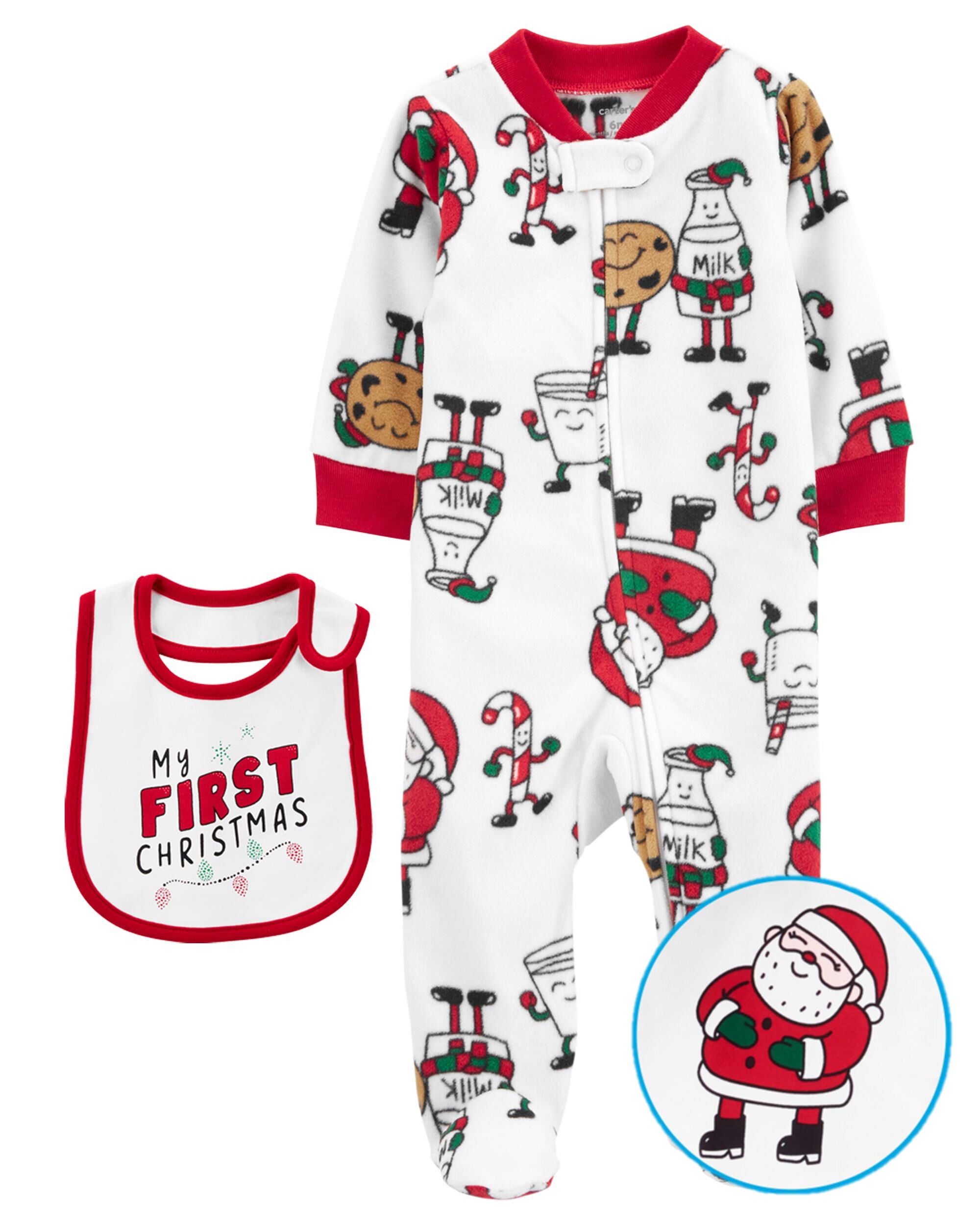 Beige Santa Baby 2 Piece Christmas Bundle Carter s Oshkosh Canada