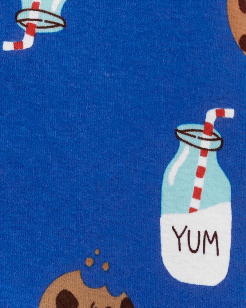 Pyjama 4 pièces en coton ajusté Milk & Cookies, image 3 sur 3 diapositives