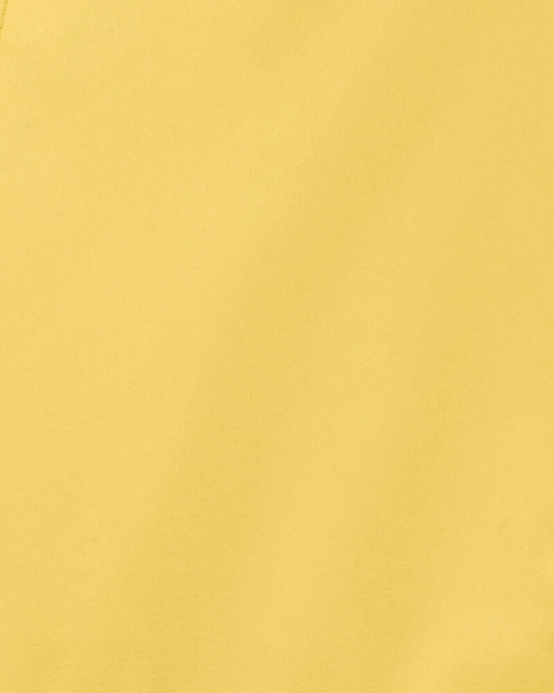 Toddler Boy Solid Rain Jacket - Yellow, image 3 of 3 slides