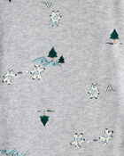 Baby Boy 4-Pack Fair Isle Long-Sleeve Multipack Bodysuits - Blue/Navy/Green, image 5 of 6 slides