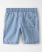 Boys Organic Cotton Chambray Shorts, image 3 of 5 slides