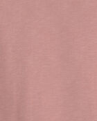 Girls 2-Piece Organic Cotton Pullover & Short Set in Pink, image 4 of 5 slides