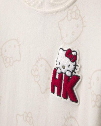 Girls Hello Kitty&reg; Long-Sleeve Layered Dress - Cream, 