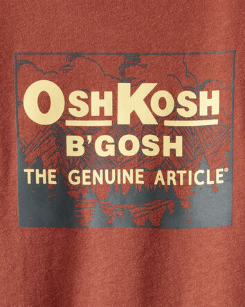 Tout-petit garçon - T-shirt à manches longues et imprimé rétro OshKosh B'Gosh – Brun, 