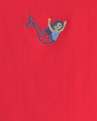 Baby Girl Mermaid Top - Red, image 3 of 4 slides