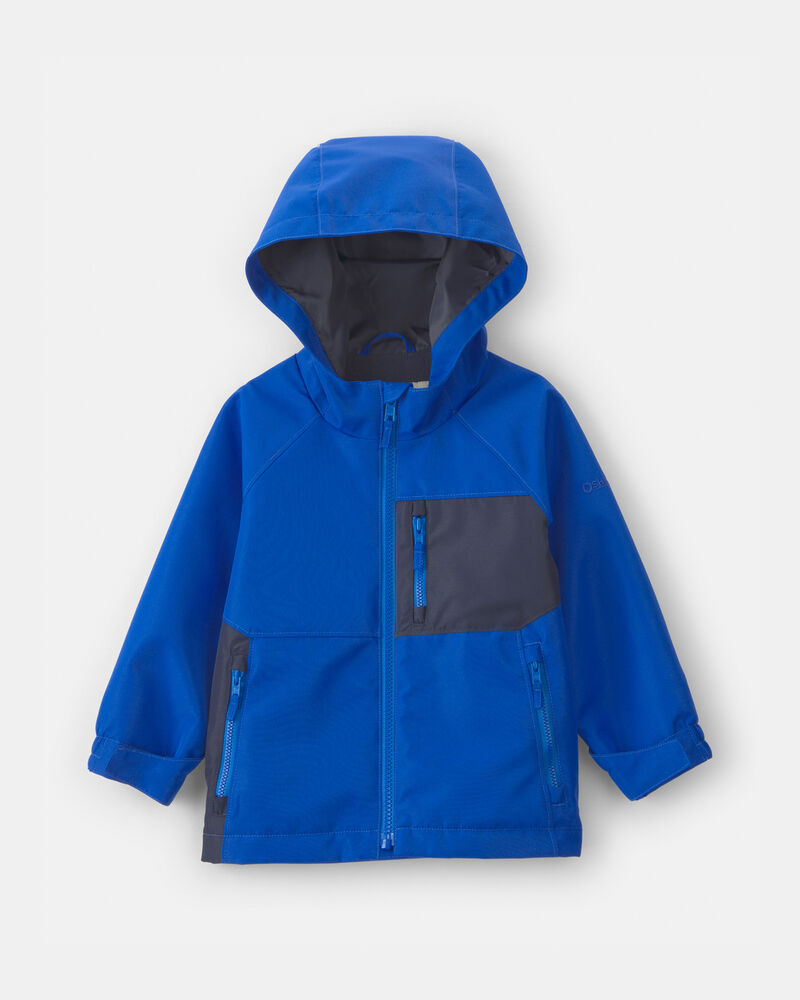 Toddler Boy  Midweight Fleece Lined Jacket- Blue, image 1 of 3 slides