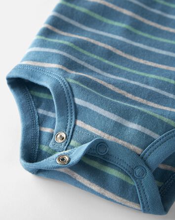 Baby 3-Pack Organic Cotton Rib Bodysuits, 