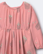 Toute-petit fille - Robe &agrave; volants Avenue Twirl&trade; &agrave; imprim&eacute; ma&iuml;s souffl&eacute; - Rose clair, image 2 sur 2 diapositives