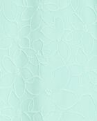 Girls Solid Short-Sleeve Tee - Turquoise, image 2 of 3 slides