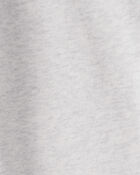 Kid French Terry Drawstring Pants - Grey, image 3 of 4 slides