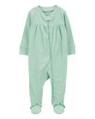 Baby Textured 2-Way Zip Sleeper Pyjamas, image 1 of 4 slides