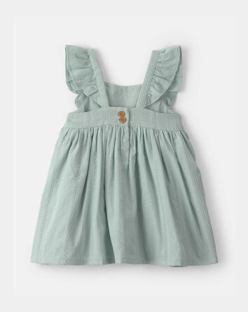 Baby Girl Ruffle-Sleeve Dress - Green, 