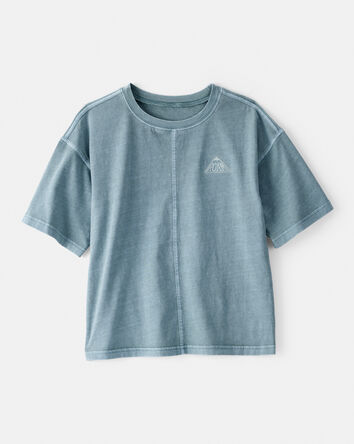 Garçons - T-shirt en coton Roam à manches courtes - Bleu, 