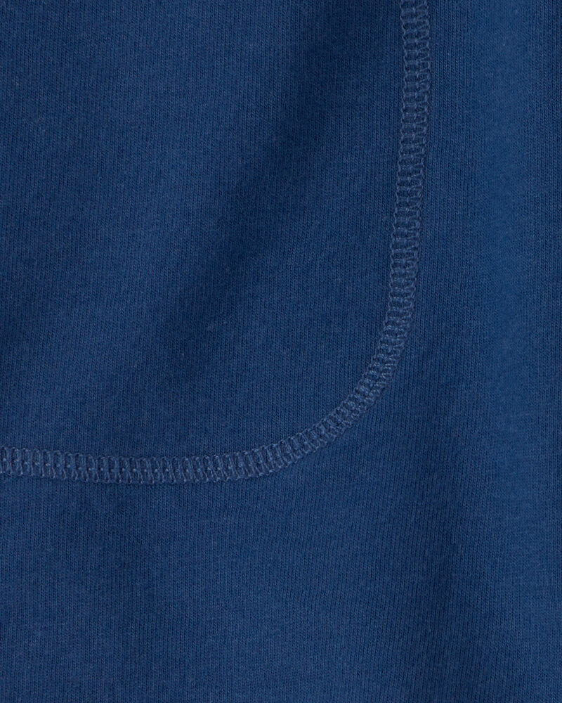 Gar&ccedil;ons - Shorts en Jersey bouclette - Bleu, image 3 sur 3 diapositives