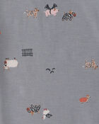 Toddler 2-Piece Halloween PurelySoft&trade; Snug Fit Pyjama Set - Grey, image 4 of 6 slides