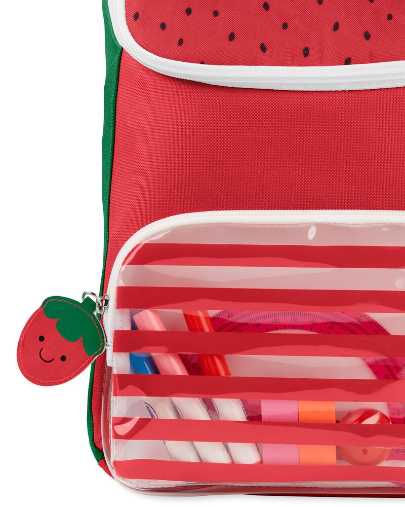 Sac &agrave; dos Spark Style pour jeunes (grand) - Fraise, image 4 sur 5 diapositives