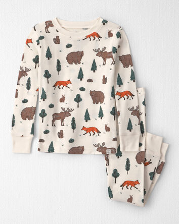 Tout-petit - Pyjamas 2 pi&egrave;ces en coton biologique &agrave; motif Animaux de la for&ecirc;t, 