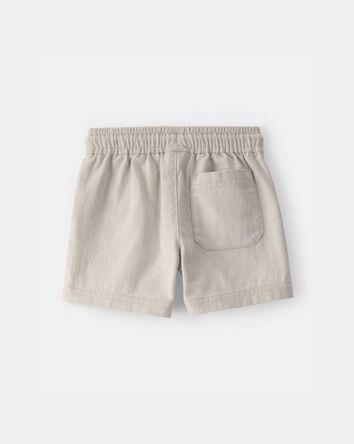 Baby Boy Twill Shorts - Light Khaki, 