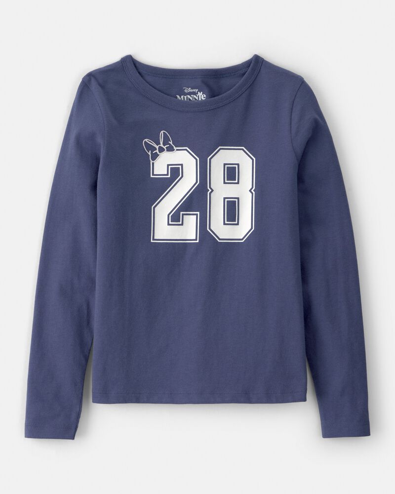 Girls Disney&copy; Minnie Mouse Long-Sleeve Top - Navy, image 1 of 5 slides