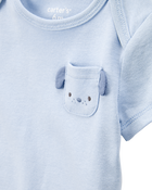 Baby Boy 5-Pack Dog Short-Sleeve Cotton Bodysuits, image 2 of 8 slides