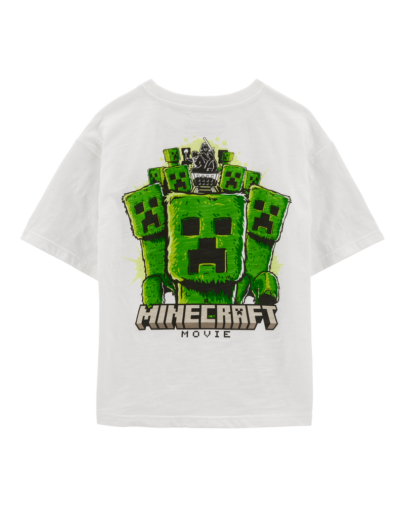 Kid Minecraft Short-Sleeve Graphic Tee - White, image 2 of 4 slides