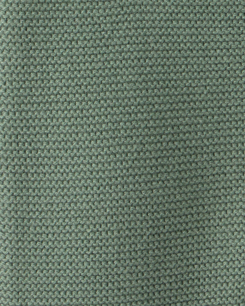 Baby Organic Cotton Sweater Knit Overalls, image 5 of 6 slides