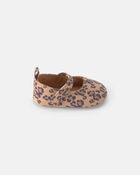 B&eacute;b&eacute; fille - Chaussures Charles IX &agrave; talon plat &agrave; motif gu&eacute;pard - Brun, image 2 sur 6 diapositives
