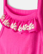 Baby Girl Sleeveless Bodysuit Dress - Pink, image 2 of 4 slides