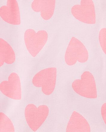 Kid 4-Piece Rainbow Heart 100% Snug Fit Cotton Pyjamas, 