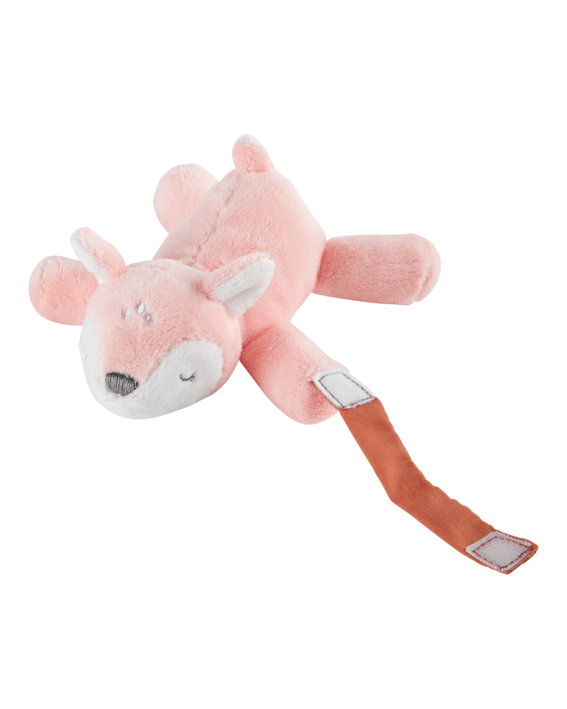 Baby Fawn Plush Pacifier Loop, image 2 of 2 slides