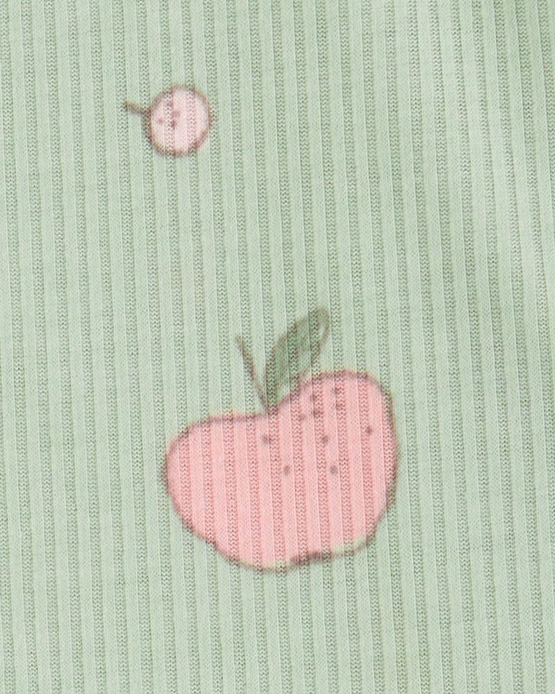 Toddler Fruit Loose Fit 2-Piece Pyjamas - Green, image 2 of 4 slides