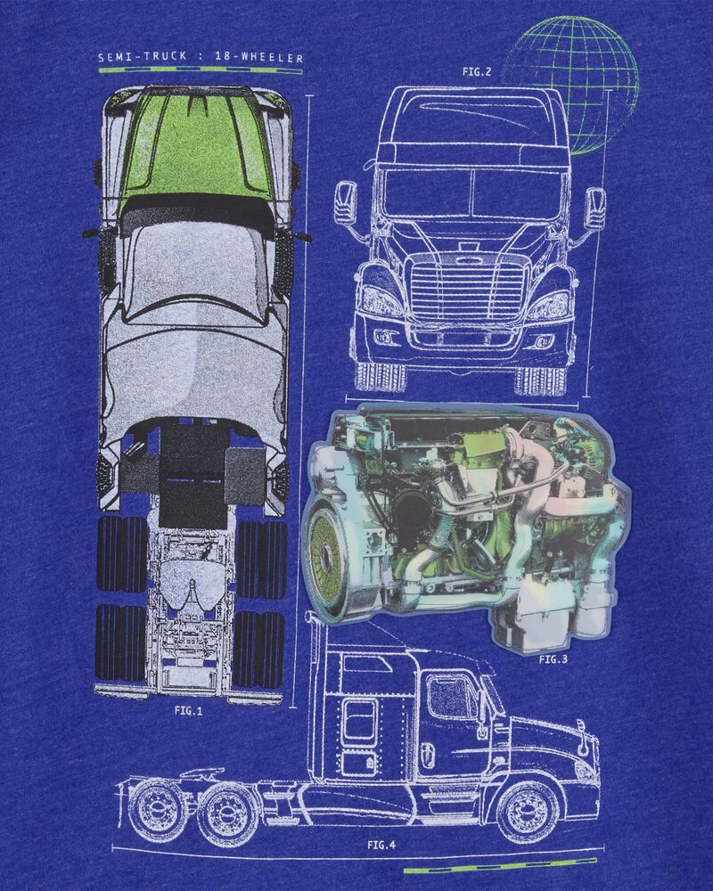 Kid Action Racing Graphic Tee, image 2 of 3 slides
