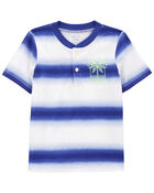 Baby Striped Jersey Henley, image 1 of 3 slides