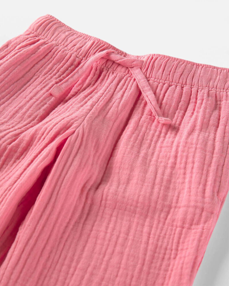 Toddler Girl Organic Cotton Gauze Pants, image 2 of 5 slides