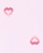 Baby 1-Piece Heart-PrintLong-Sleeve Rashguard Swimsuit - Pink, image 4 of 5 slides