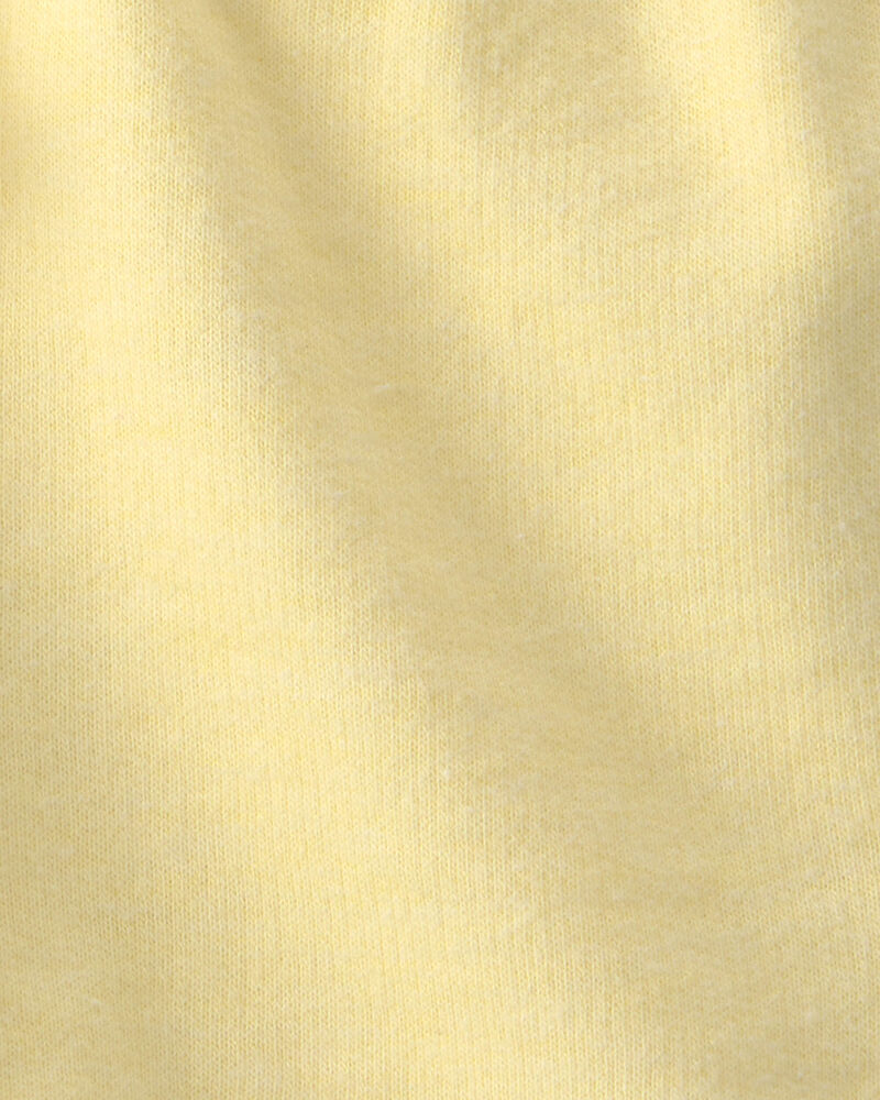 Toddler Girl French Terry  Shorts - Yellow, image 3 of 4 slides