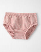 Baby Girl Organic Cotton Dress in Pink Bunny Print, image 3 of 6 slides