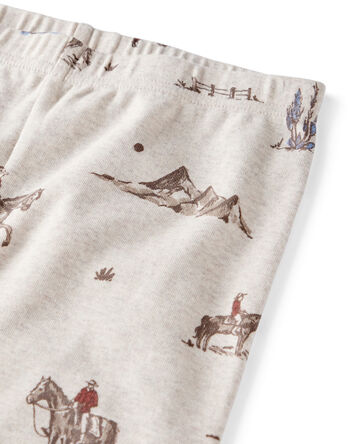 Kid Organic Cotton Pyjamas in Western Rodeo Print, 