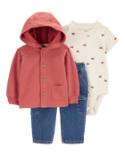 Baby 3-Piece Little Cardigan Set, image 1 of 5 slides