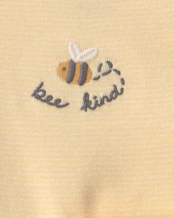 Baby Girl 3-Piece Bee Bodysuit & Pant Set - Yellow/Ivory, 
